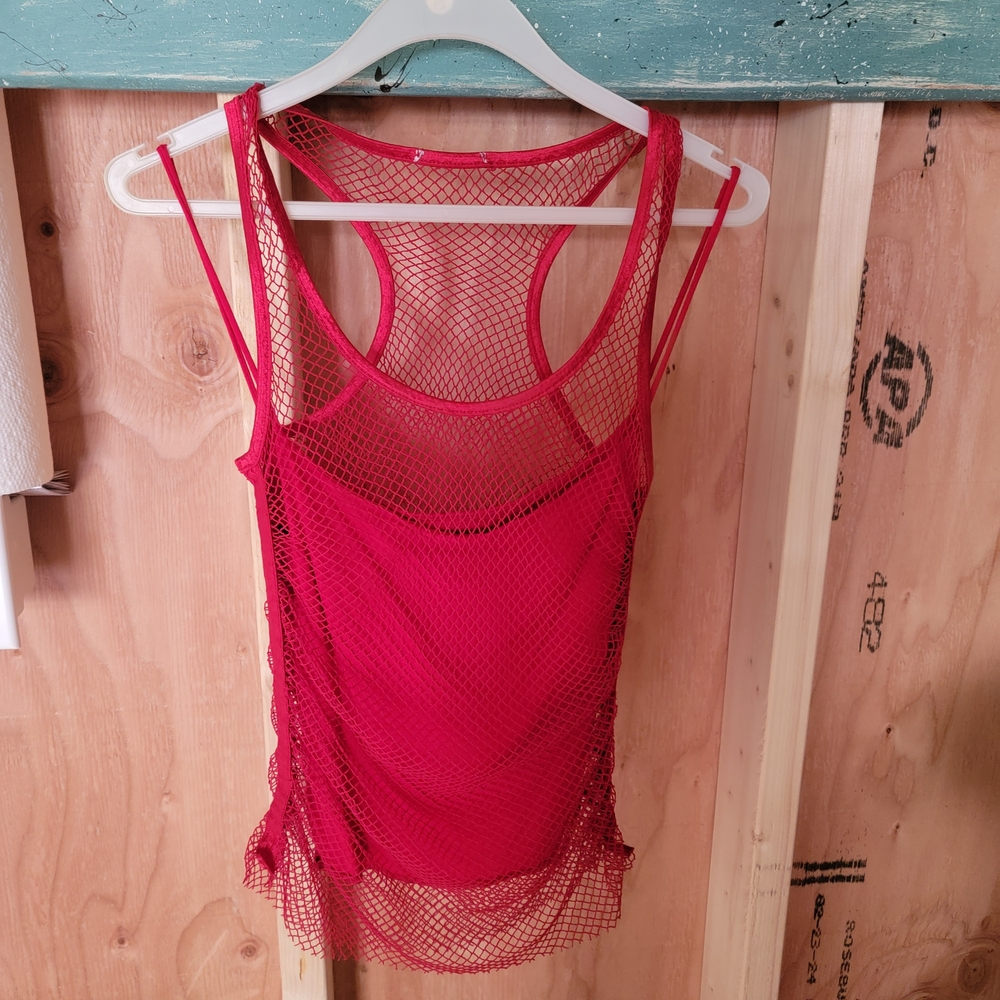 Lipsy Vibrant Red Tank Top
